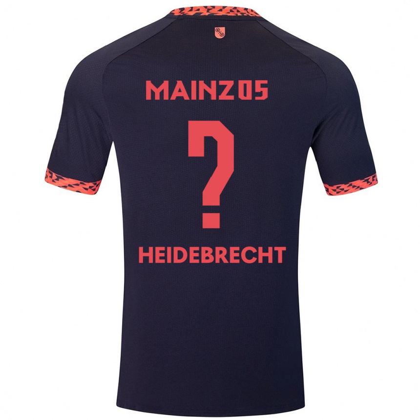 Enfant Football Maillot Elias Heidebrecht #0 Bleu Corail Rouge Tenues Extérieur 2024/25