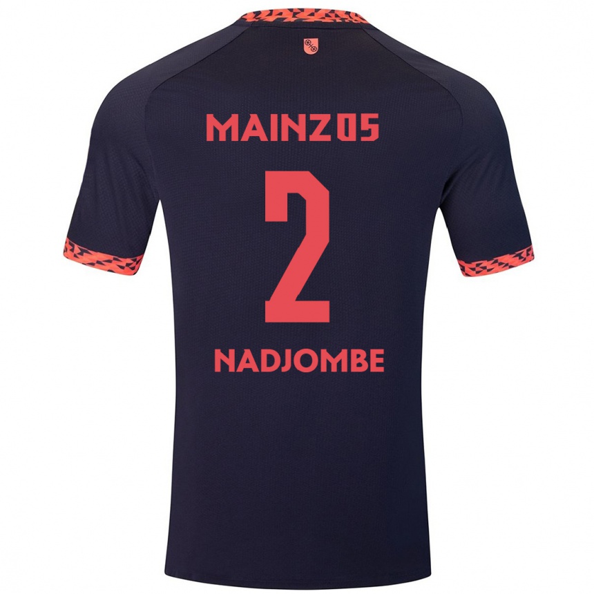 Enfant Football Maillot Jean-Marie Nadjombe #2 Bleu Corail Rouge Tenues Extérieur 2024/25