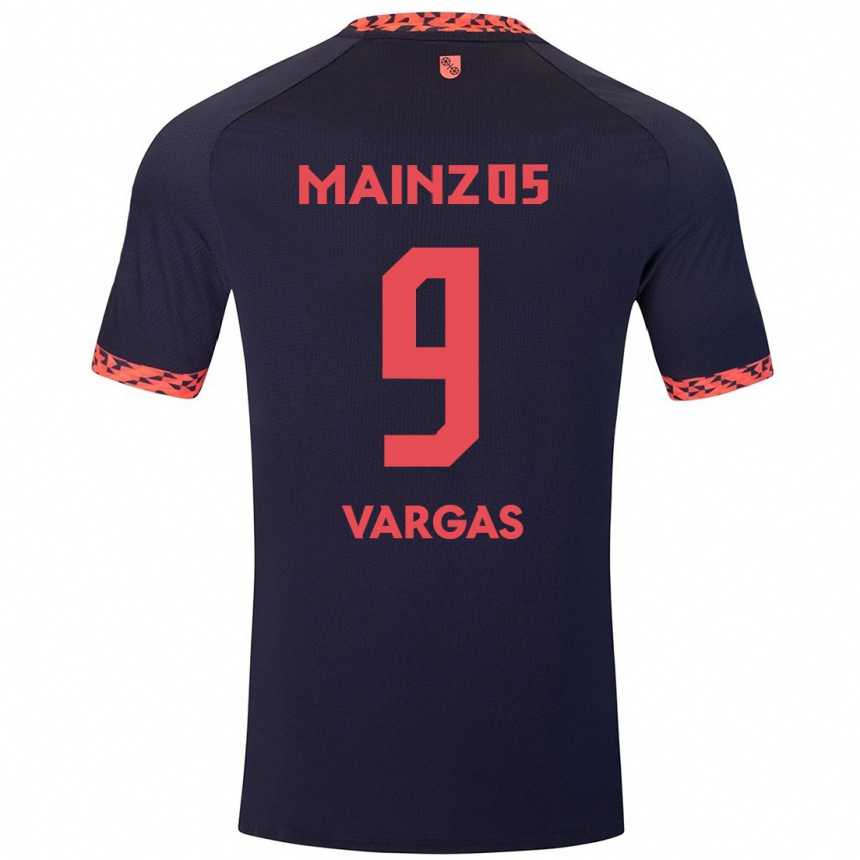 Enfant Football Maillot Nayrobi Vargas #9 Bleu Corail Rouge Tenues Extérieur 2024/25