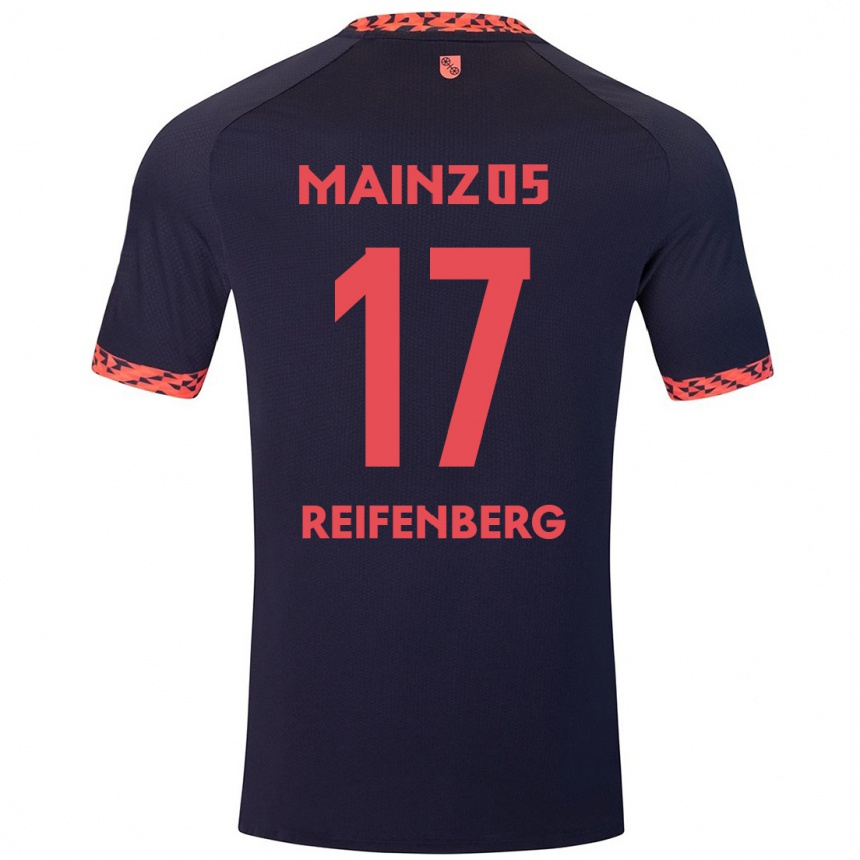 Enfant Football Maillot Michelle Reifenberg #17 Bleu Corail Rouge Tenues Extérieur 2024/25