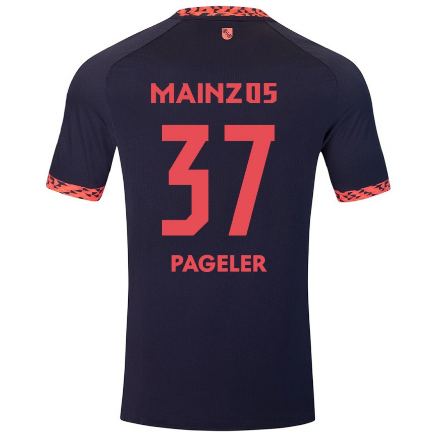 Enfant Football Maillot Maja Pageler #37 Bleu Corail Rouge Tenues Extérieur 2024/25