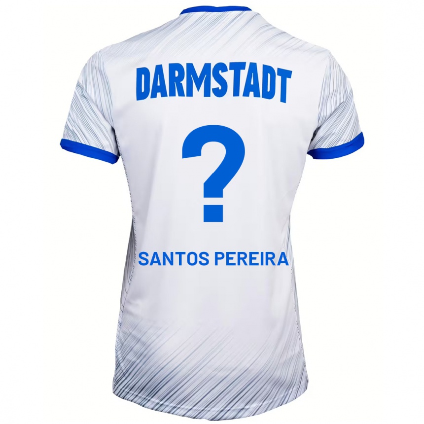 Enfant Football Maillot Diogo Dos Santos Pereira #0 Blanc Bleu Tenues Extérieur 2024/25