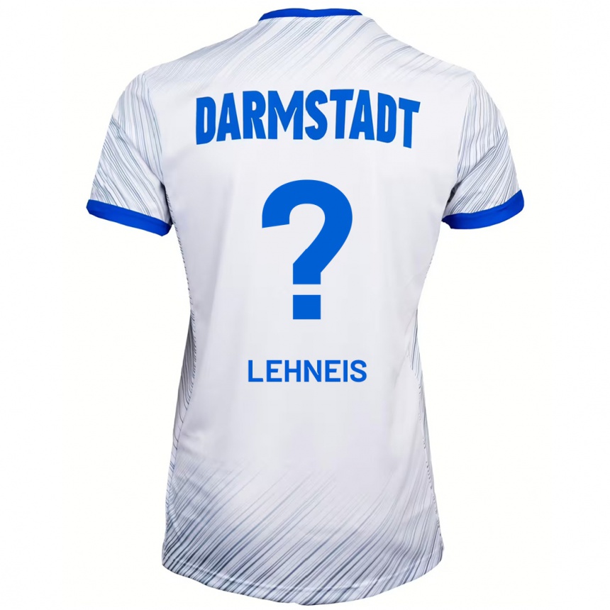 Enfant Football Maillot Daniel Lehneis #0 Blanc Bleu Tenues Extérieur 2024/25