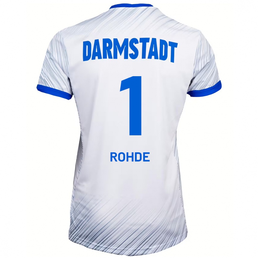 Enfant Football Maillot Til Rohde #1 Blanc Bleu Tenues Extérieur 2024/25