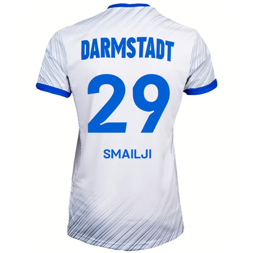 Enfant Football Maillot Esad Smailji #29 Blanc Bleu Tenues Extérieur 2024/25