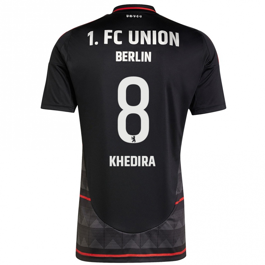 Enfant Football Maillot Rani Khedira #8 Noir Tenues Extérieur 2024/25