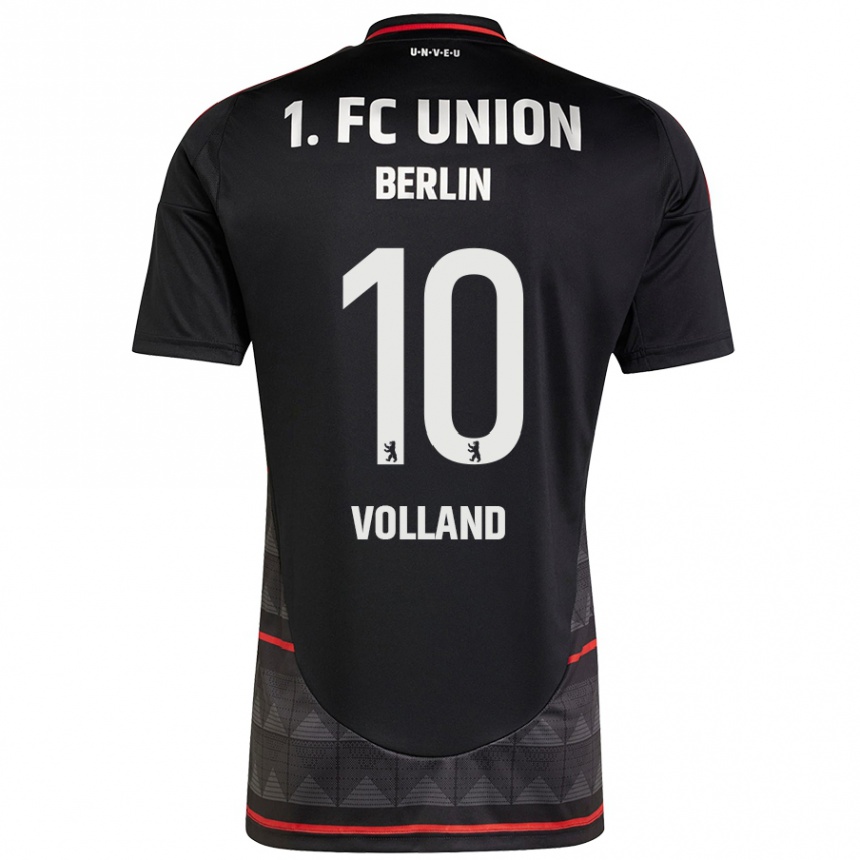 Enfant Football Maillot Kevin Volland #10 Noir Tenues Extérieur 2024/25