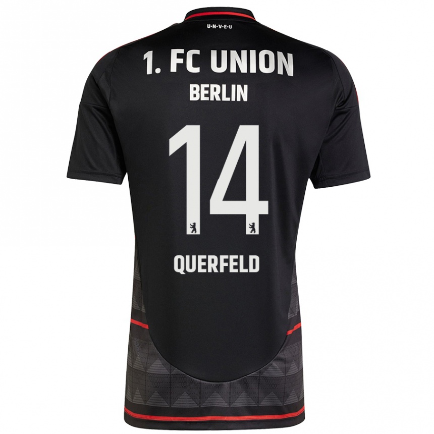 Enfant Football Maillot Leopold Querfeld #14 Noir Tenues Extérieur 2024/25