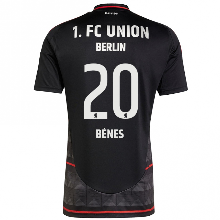 Enfant Football Maillot László Bénes #20 Noir Tenues Extérieur 2024/25