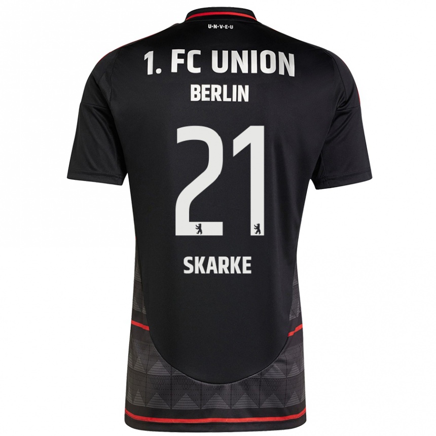 Enfant Football Maillot Tim Skarke #21 Noir Tenues Extérieur 2024/25