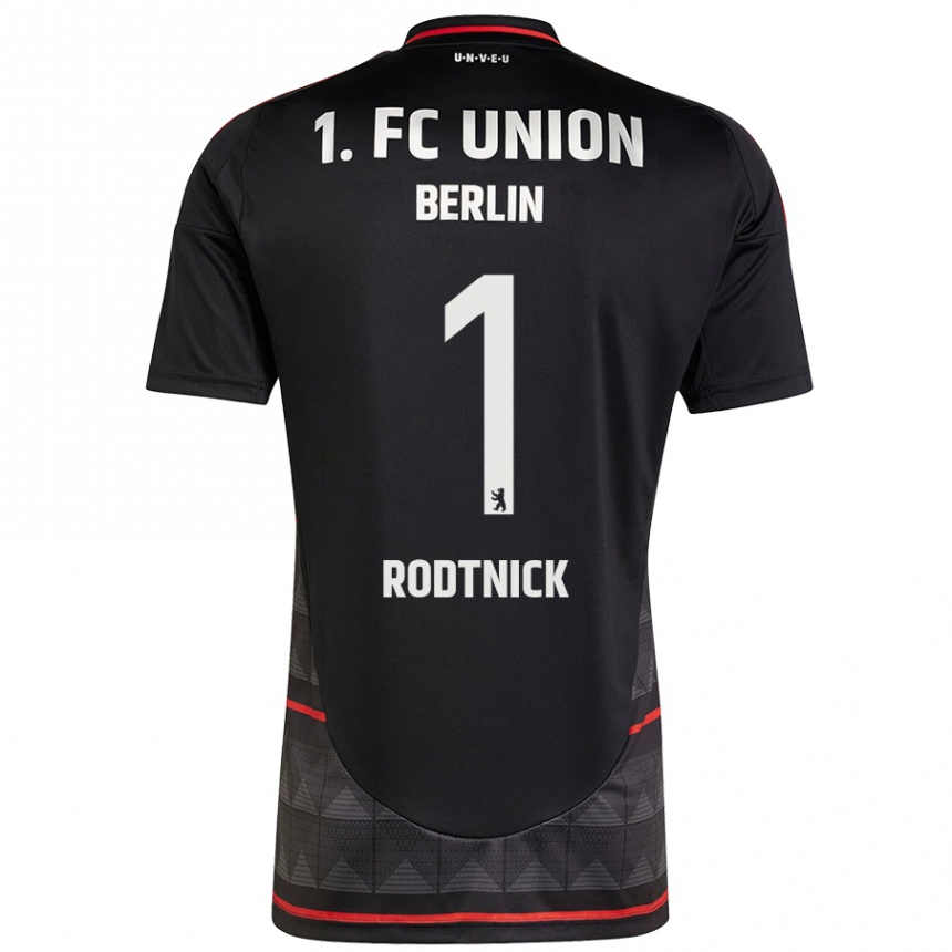 Enfant Football Maillot Jaden Rodtnick #1 Noir Tenues Extérieur 2024/25