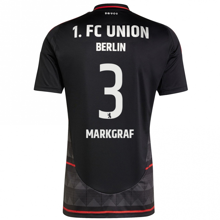 Enfant Football Maillot Andrik Markgraf #3 Noir Tenues Extérieur 2024/25