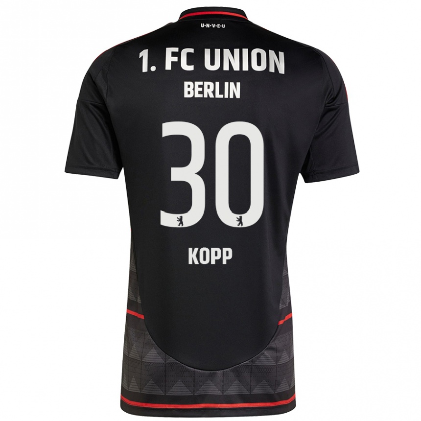 Enfant Football Maillot Marvin Kopp #30 Noir Tenues Extérieur 2024/25