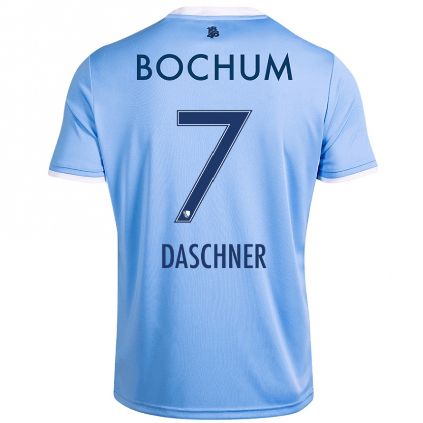 Enfant Football Maillot Lukas Daschner #7 Bleu Ciel Tenues Extérieur 2024/25