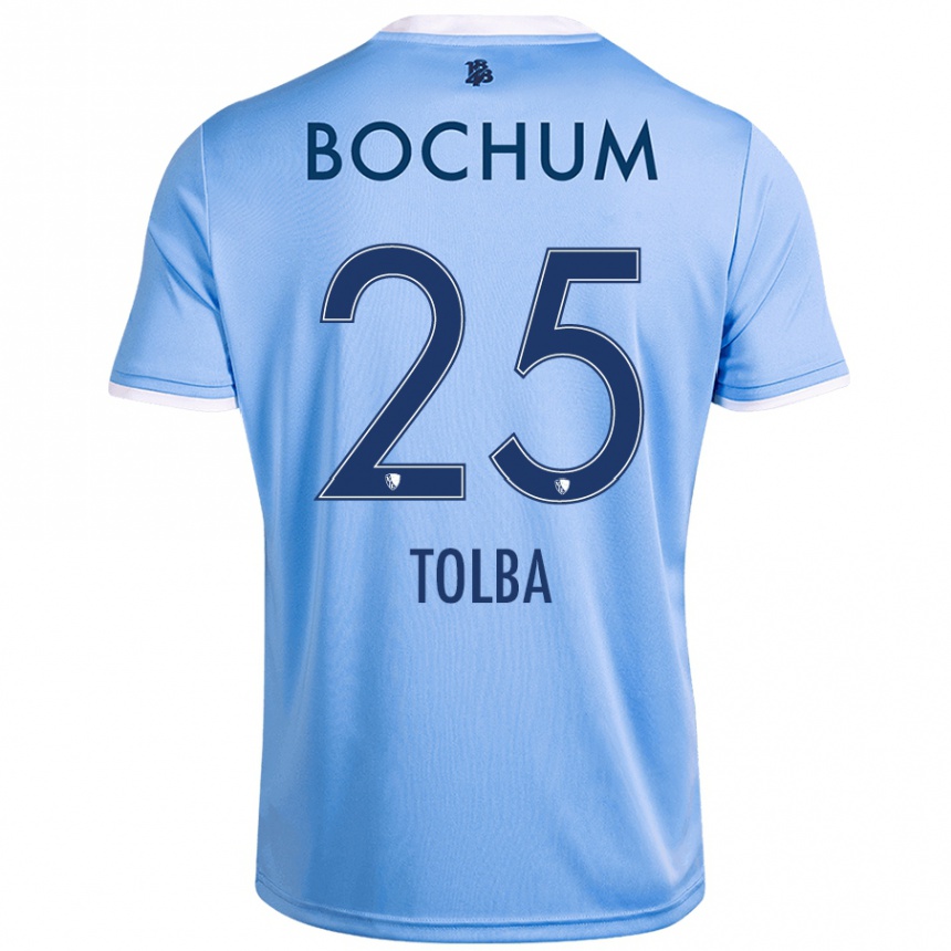 Enfant Football Maillot Mohammed Tolba #25 Bleu Ciel Tenues Extérieur 2024/25