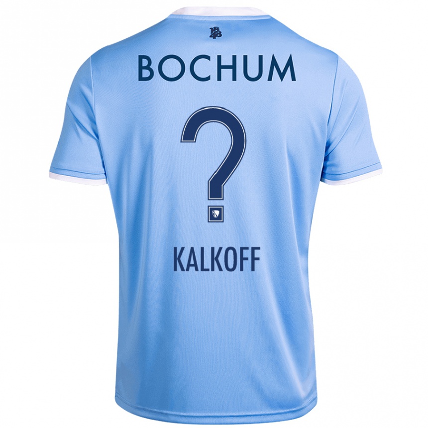 Enfant Football Maillot Jona Kalkoff #0 Bleu Ciel Tenues Extérieur 2024/25