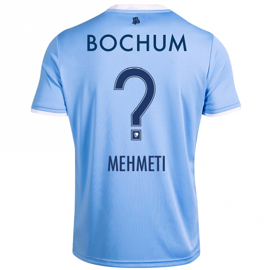 Enfant Football Maillot Enis Mehmeti #0 Bleu Ciel Tenues Extérieur 2024/25