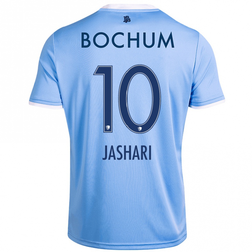 Enfant Football Maillot Lirim Jashari #10 Bleu Ciel Tenues Extérieur 2024/25