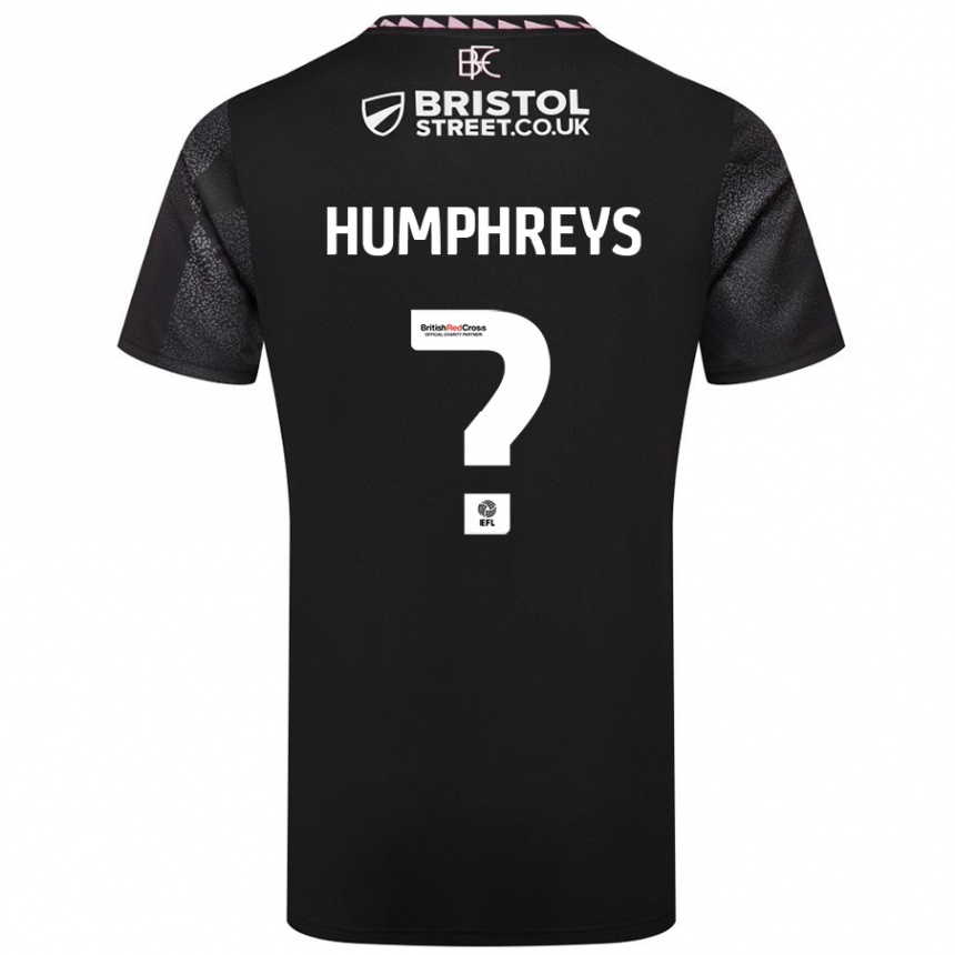 Enfant Football Maillot Bashir Humphreys #0 Noir Tenues Extérieur 2024/25