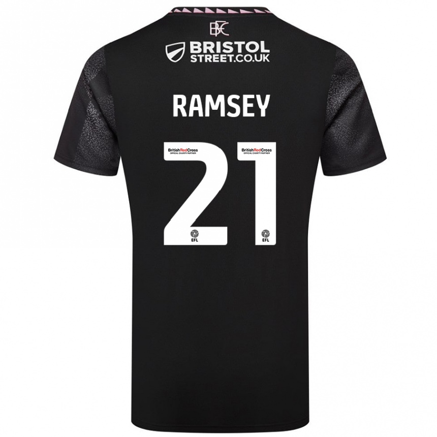 Enfant Football Maillot Aaron Ramsey #21 Noir Tenues Extérieur 2024/25