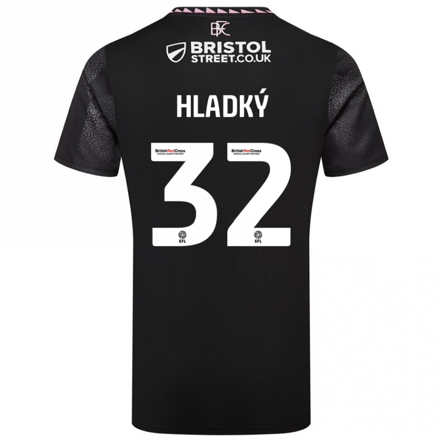 Enfant Football Maillot Vaclav Hladky #32 Noir Tenues Extérieur 2024/25