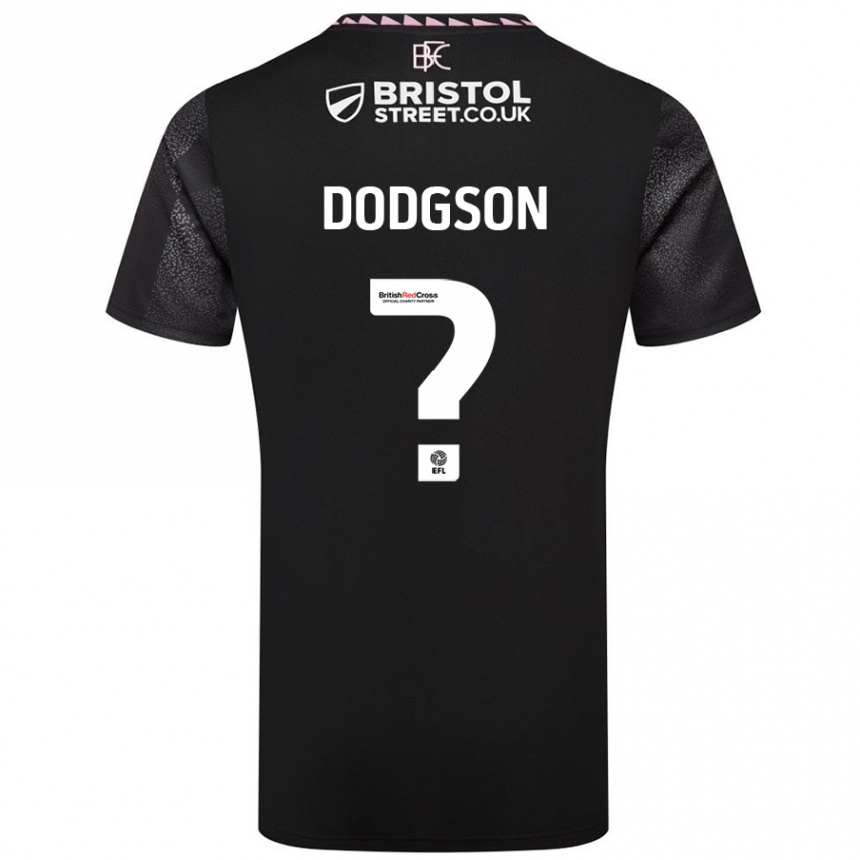 Enfant Football Maillot Owen Dodgson #0 Noir Tenues Extérieur 2024/25