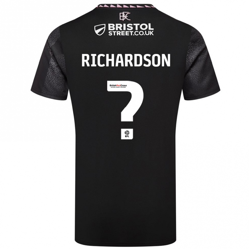 Enfant Football Maillot Lewis Richardson #0 Noir Tenues Extérieur 2024/25