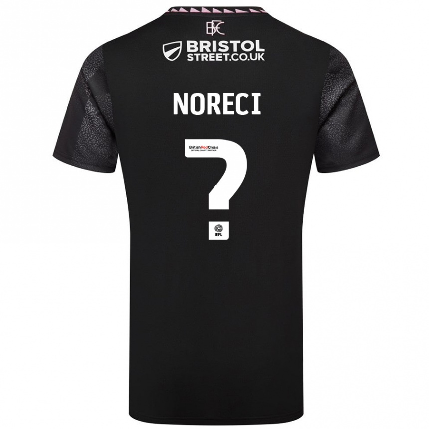 Enfant Football Maillot Jamie Noreci #0 Noir Tenues Extérieur 2024/25