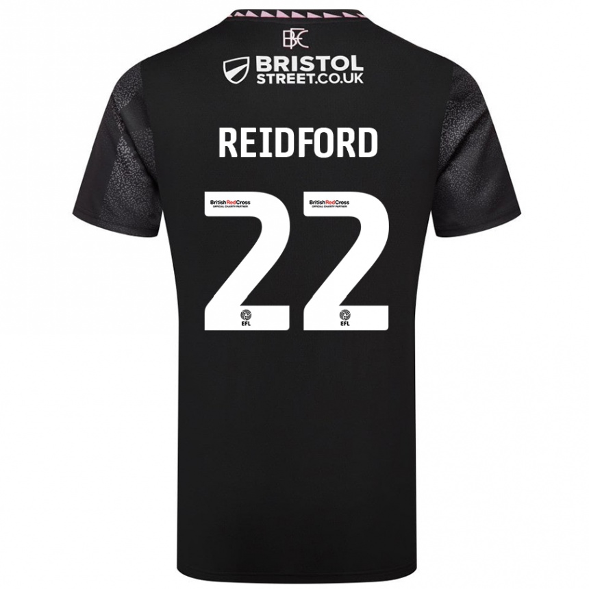 Enfant Football Maillot Isabella Reidford #22 Noir Tenues Extérieur 2024/25