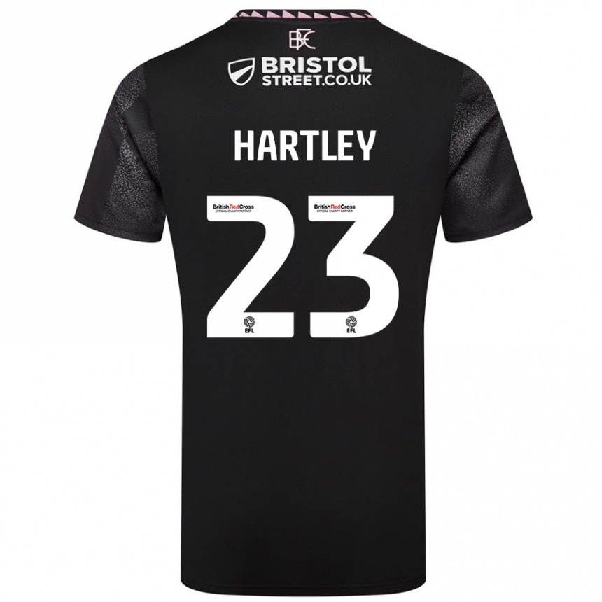 Enfant Football Maillot Naomi Hartley #23 Noir Tenues Extérieur 2024/25