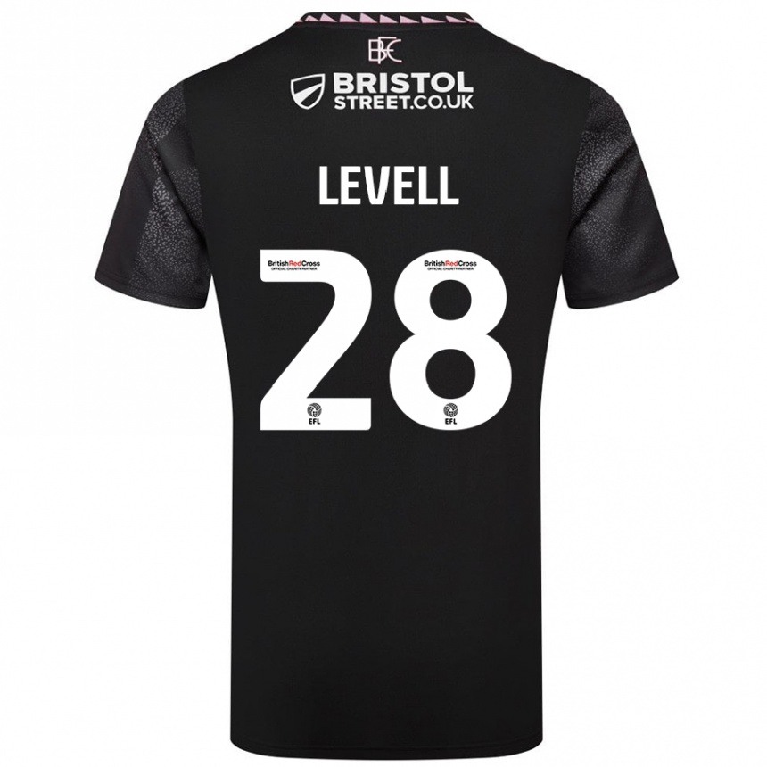 Enfant Football Maillot Kirstie Levell #28 Noir Tenues Extérieur 2024/25