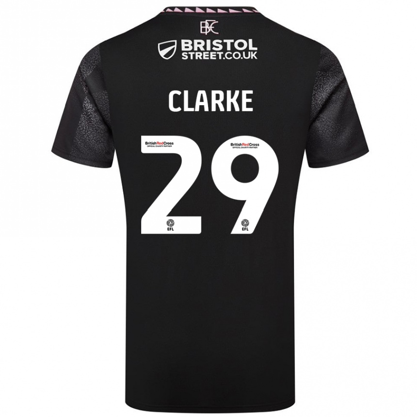 Enfant Football Maillot Abby Clarke #29 Noir Tenues Extérieur 2024/25