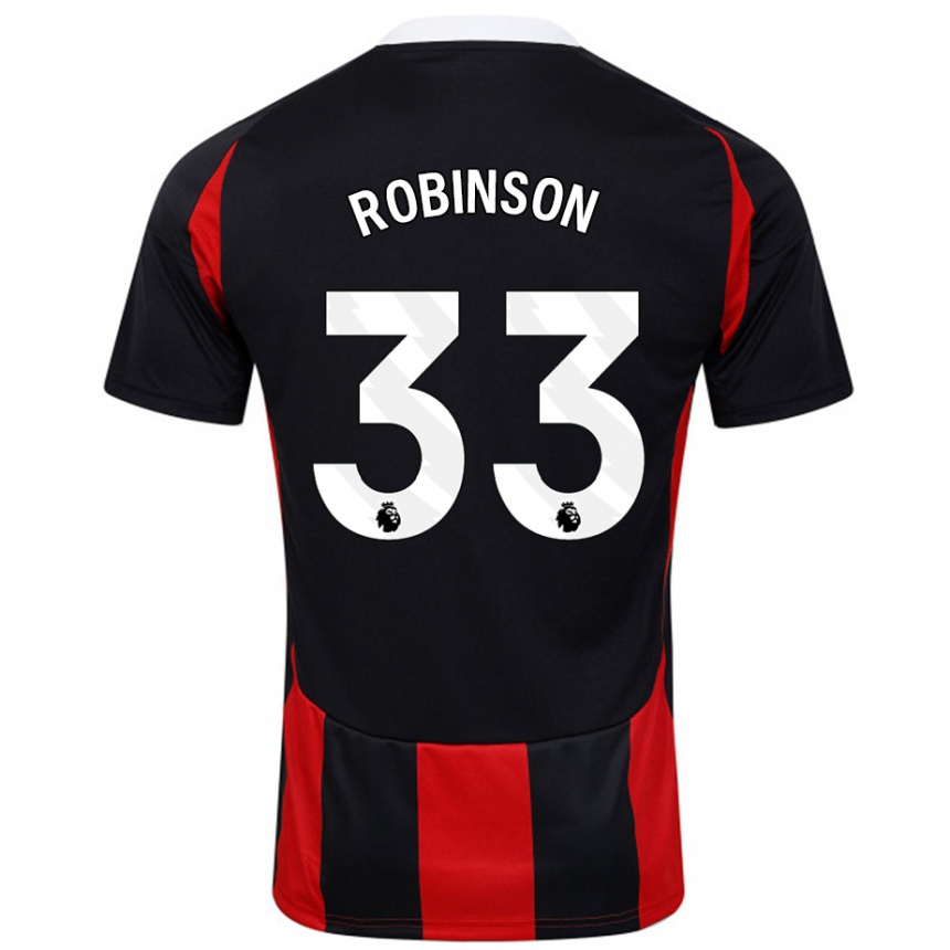 Enfant Football Maillot Antonee Robinson #33 Noir Rouge Tenues Extérieur 2024/25