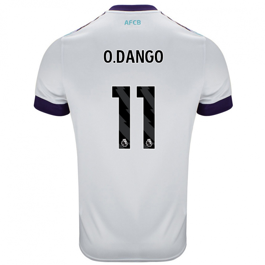 Enfant Football Maillot Dango Ouattara #11 Blanc Vert Violet Tenues Extérieur 2024/25