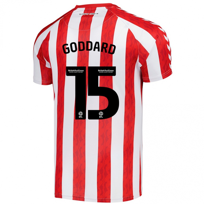 Homme Football Maillot Amy Goddard #15 Rouge Blanc Tenues Domicile 2024/25