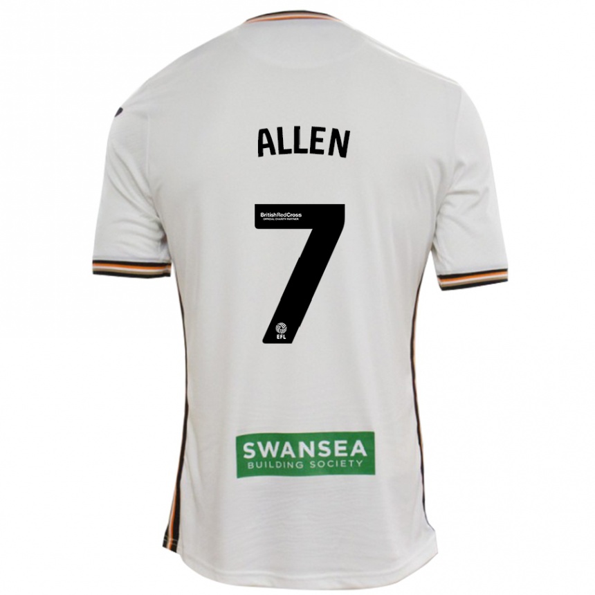 Homme Football Maillot Joe Allen #7 Blanc Tenues Domicile 2024/25