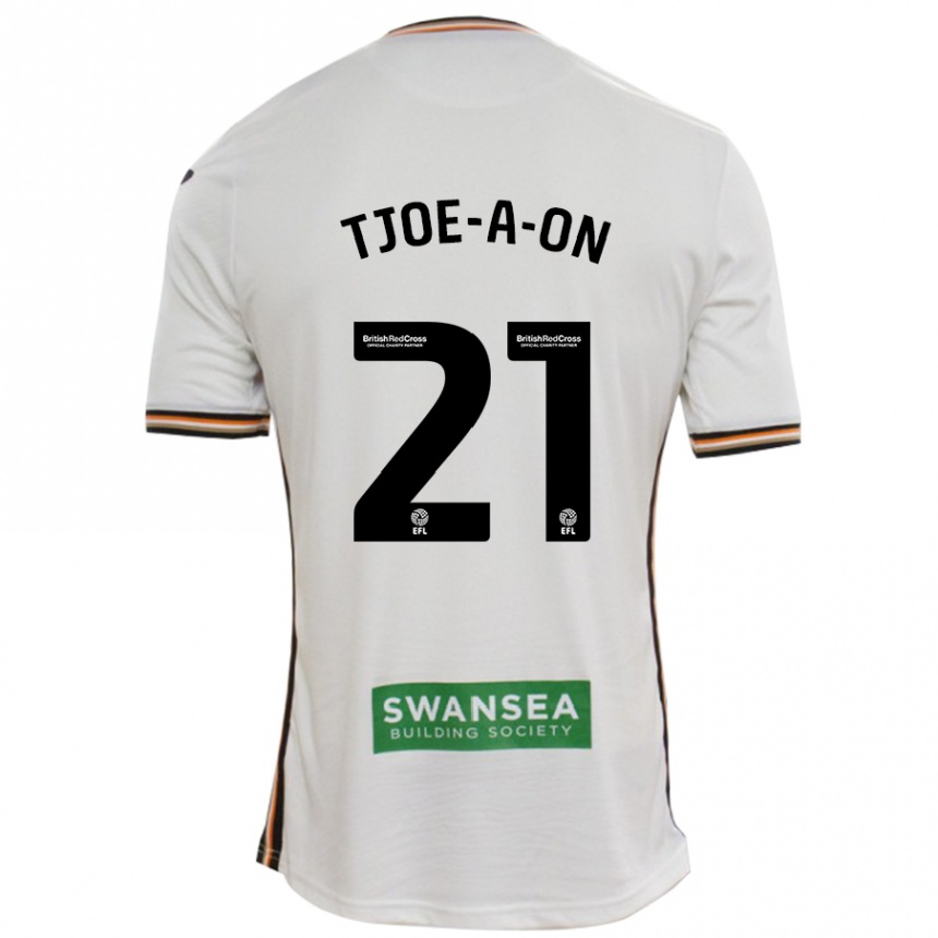 Homme Football Maillot Nathan Tjoe-A-On #21 Blanc Tenues Domicile 2024/25