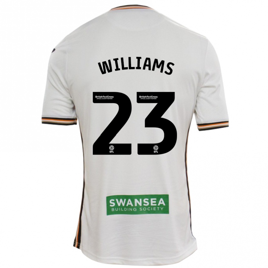 Homme Football Maillot Jessica Williams #23 Blanc Tenues Domicile 2024/25