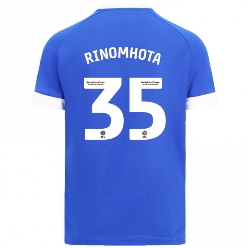 Homme Football Maillot Andy Rinomhota #35 Bleu Ciel Tenues Domicile 2024/25