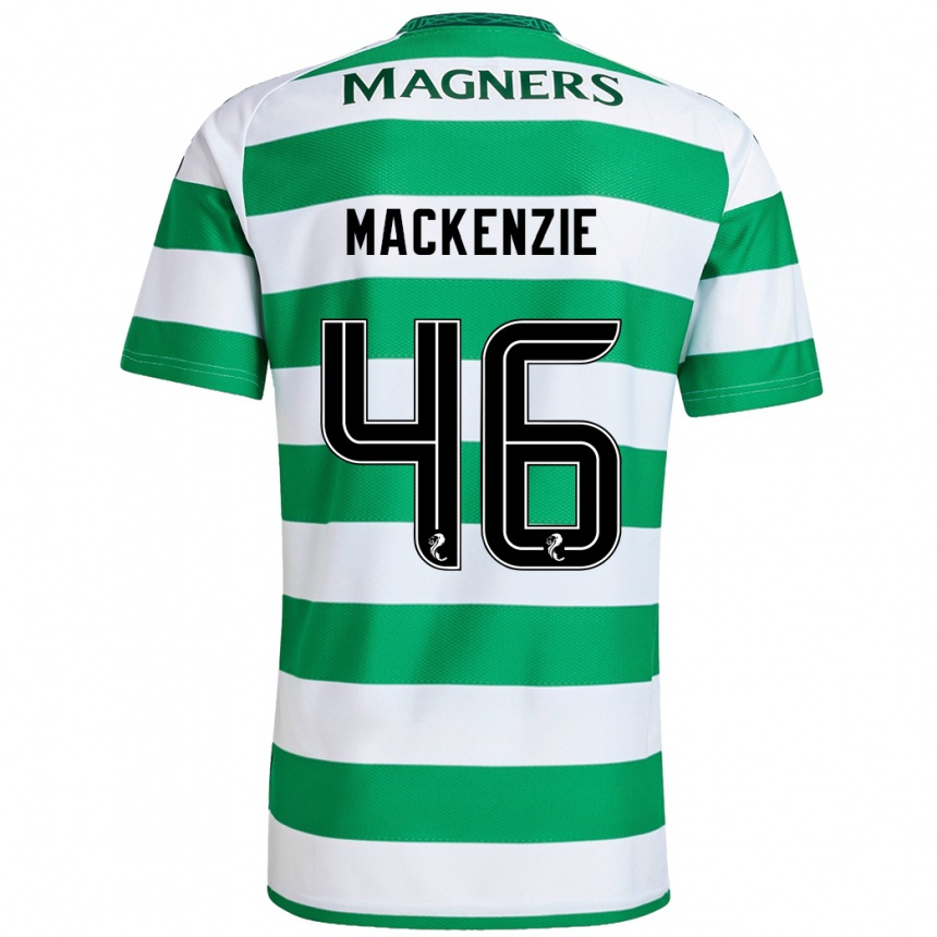 Homme Football Maillot Magnus Mackenzie #46 Vert Blanc Tenues Domicile 2024/25