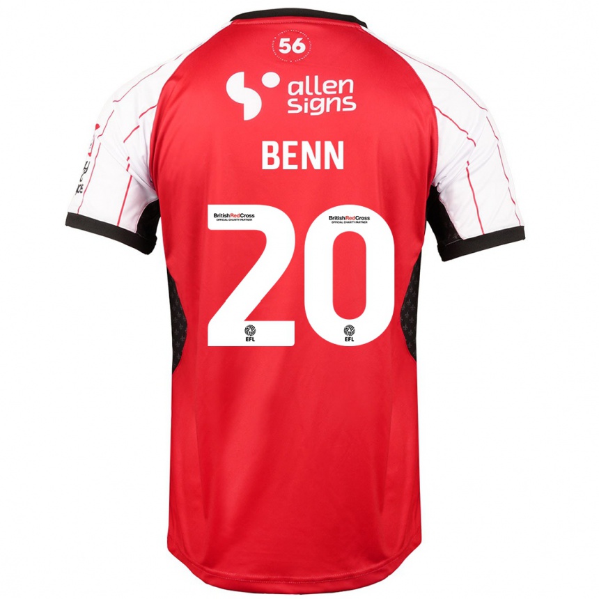 Homme Football Maillot Jay Benn #20 Blanc Tenues Domicile 2024/25