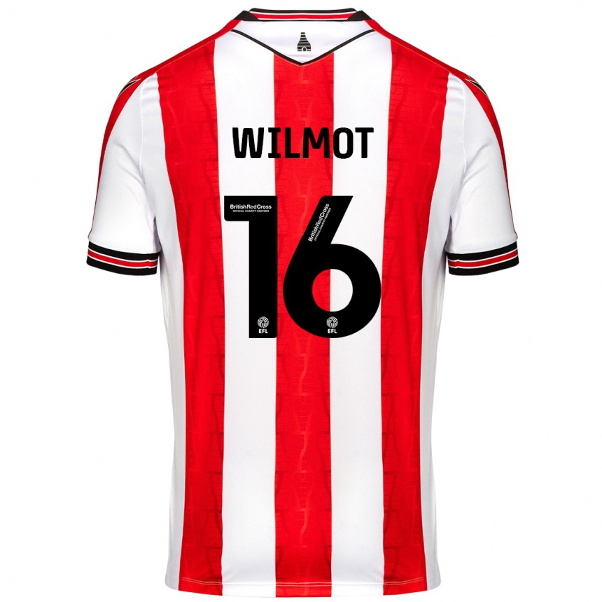 Homme Football Maillot Ben Wilmot #16 Rouge Blanc Tenues Domicile 2024/25