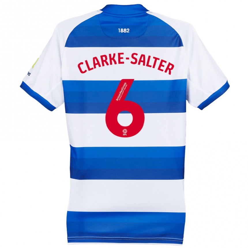 Homme Football Maillot Jake Clarke-Salter #6 Blanc Bleu Tenues Domicile 2024/25