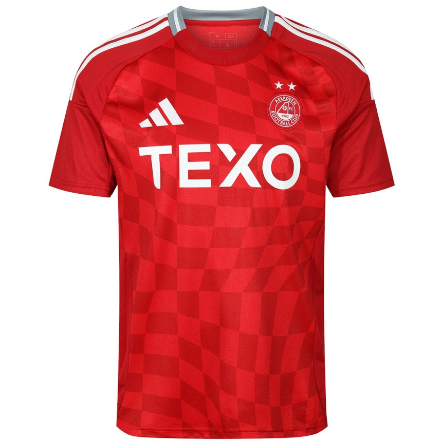 Homme Football Maillot Votre Nom #0 Rouge Tenues Domicile 2024/25