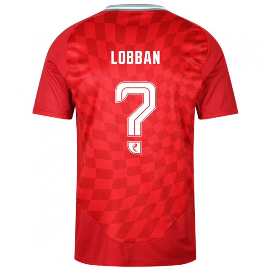 Homme Football Maillot Dylan Lobban #0 Rouge Tenues Domicile 2024/25