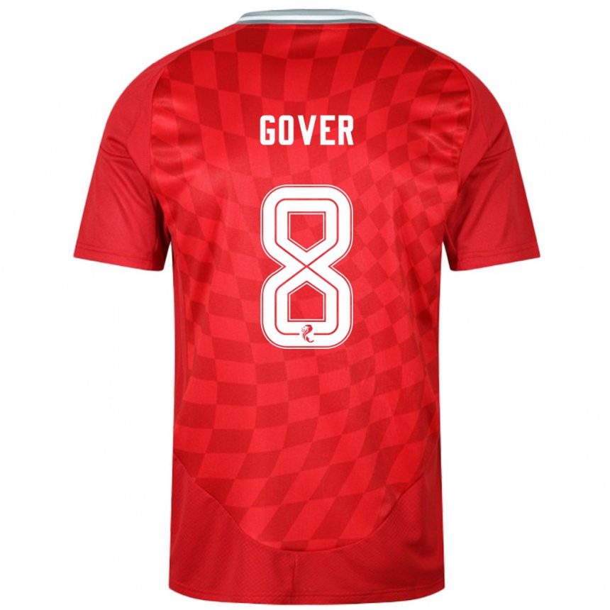 Homme Football Maillot Chloe Gover #8 Rouge Tenues Domicile 2024/25