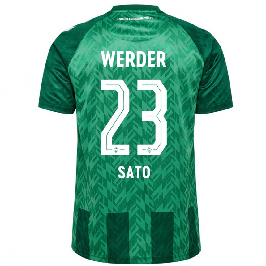 Homme Football Maillot Kein Sato #23 Vert Tenues Domicile 2024/25