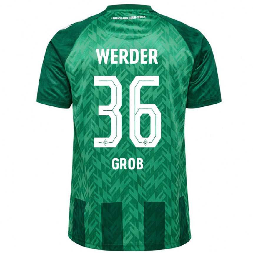 Homme Football Maillot Christian Groß #36 Vert Tenues Domicile 2024/25