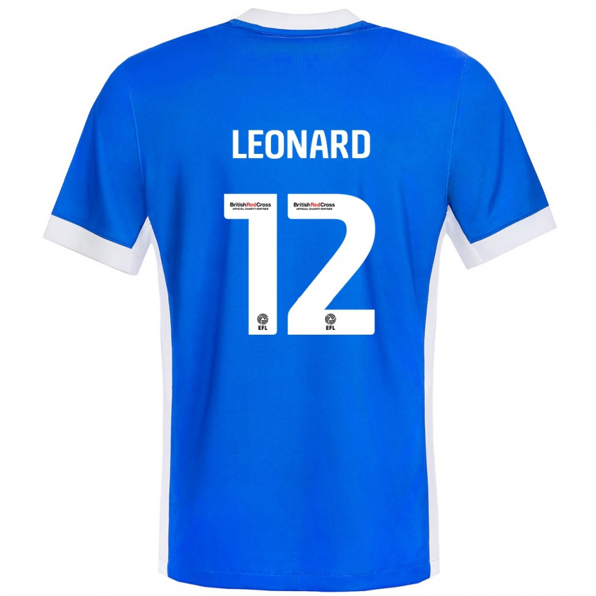 Homme Football Maillot Marc Leonard #12 Bleu Blanc Tenues Domicile 2024/25