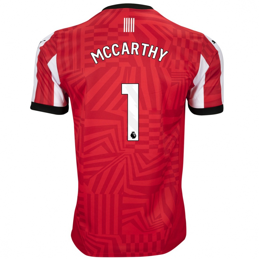 Homme Football Maillot Alex Mccarthy #1 Rouge Blanc Tenues Domicile 2024/25